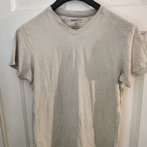 Kenneth Cole Light Tan V-Neck Men's Tee